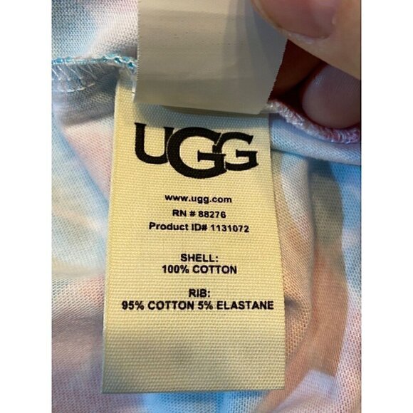 Original UGG Logo U Toni Pride Unisex Oversized  XLARGE Tee Pink/Blue Casual NWT - Picture 9 of 10